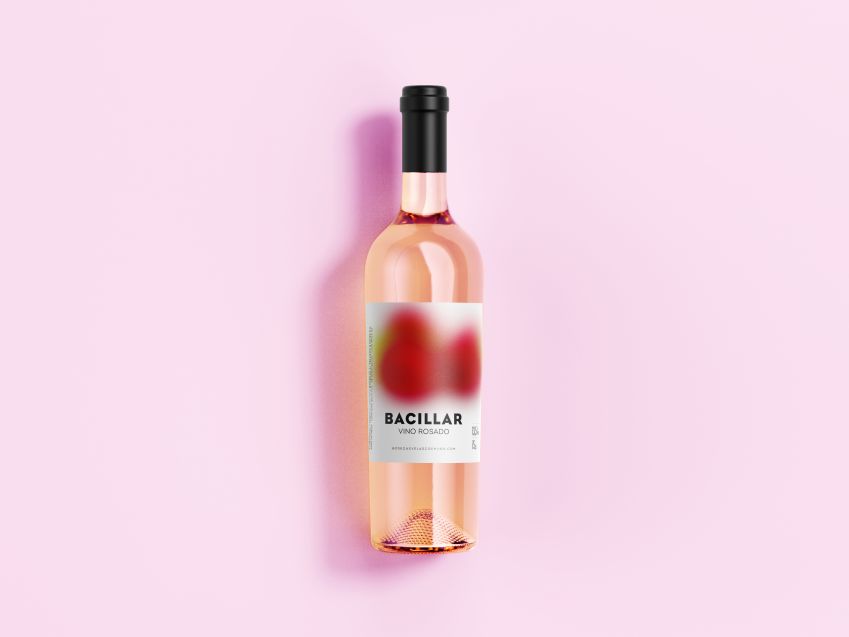 botella rosado